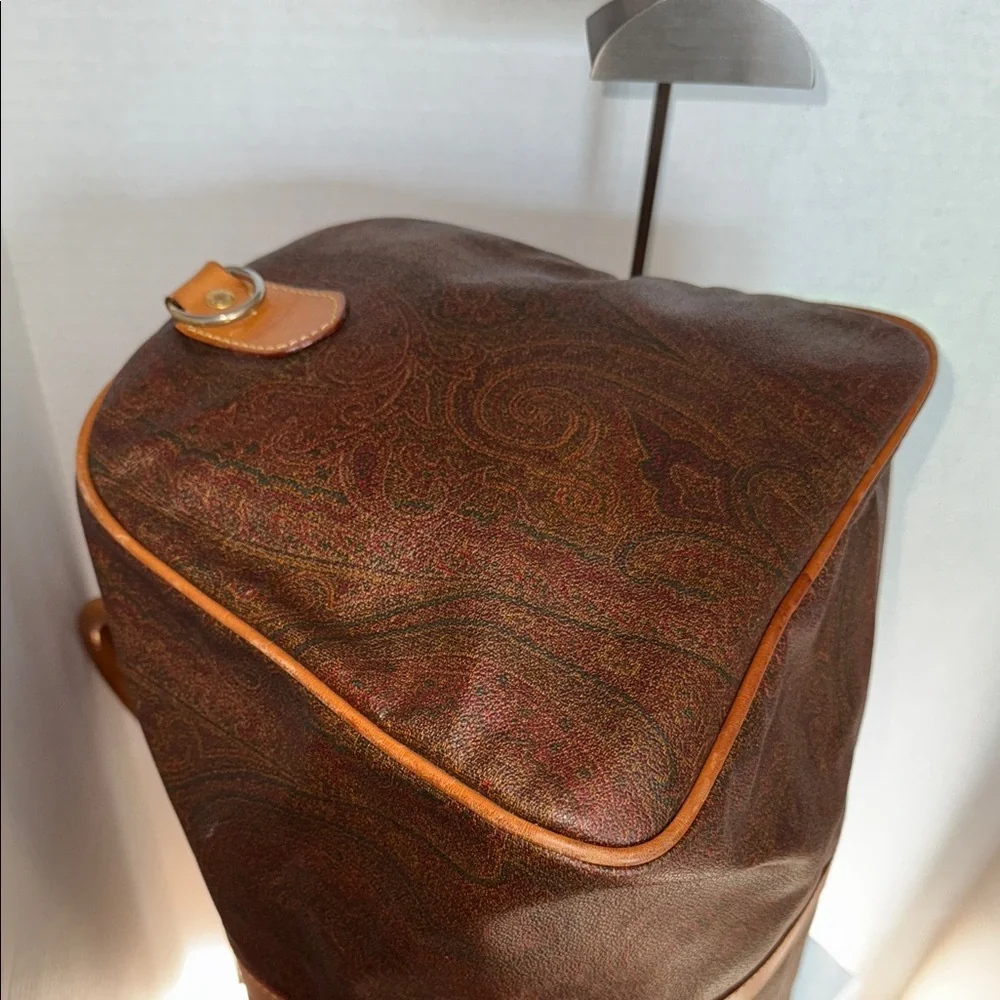 ETRO Brown Travel Duffel Bag